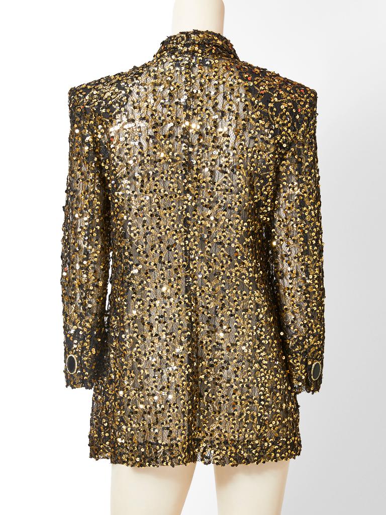 Gianfranco Ferre Sequined Evening Jacket For Sale at 1stdibs