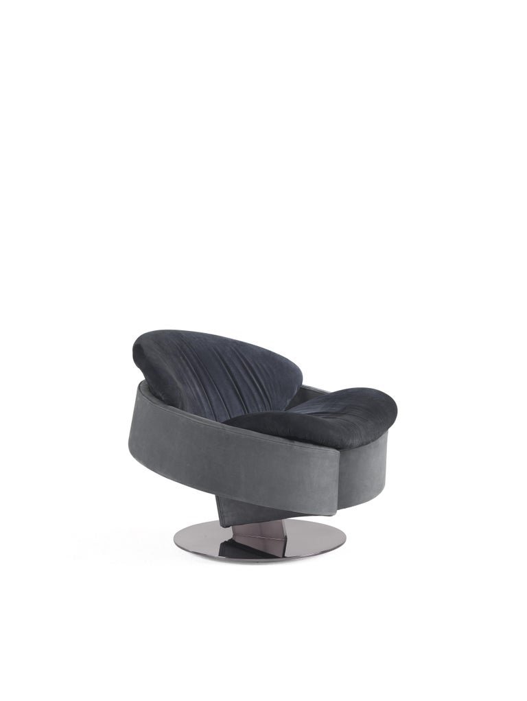 Gianfranco Ferré Home Sherlock_2 Armchair in Leather For Sale at 1stDibs