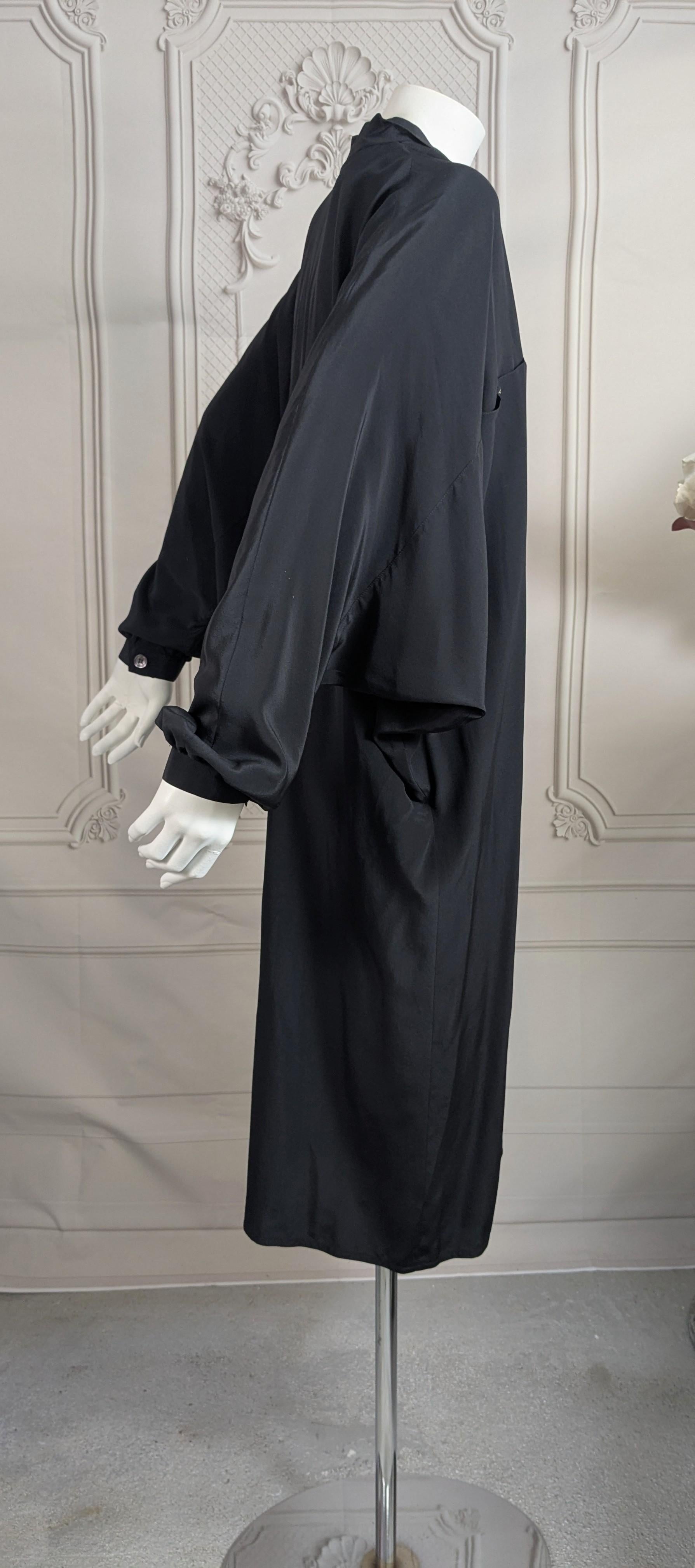 Gianfranco Ferre Silk Crepe Dolman Sleeve Dress For Sale 3