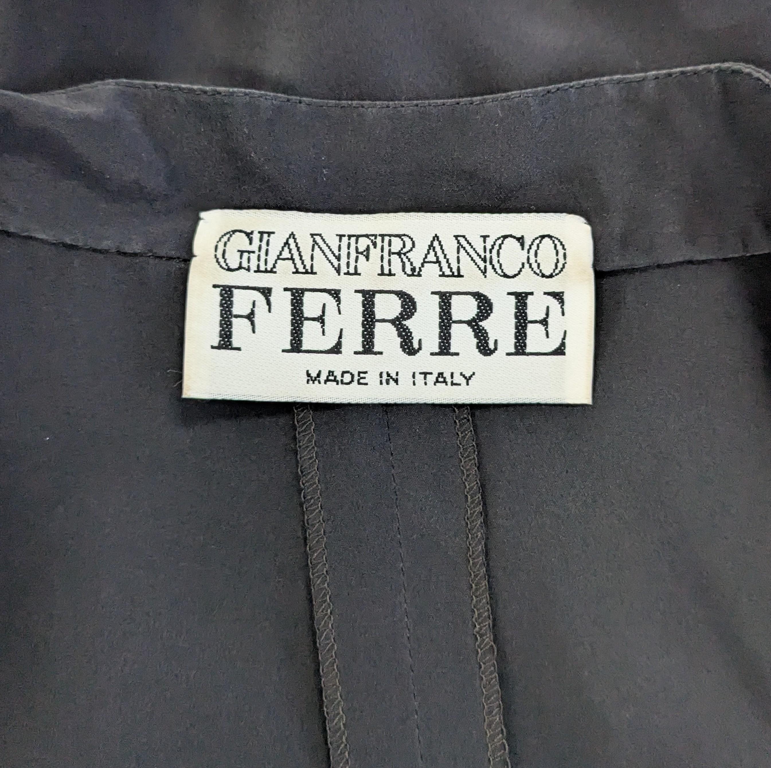 Gianfranco Ferre Silk Crepe Dolman Sleeve Dress For Sale 4