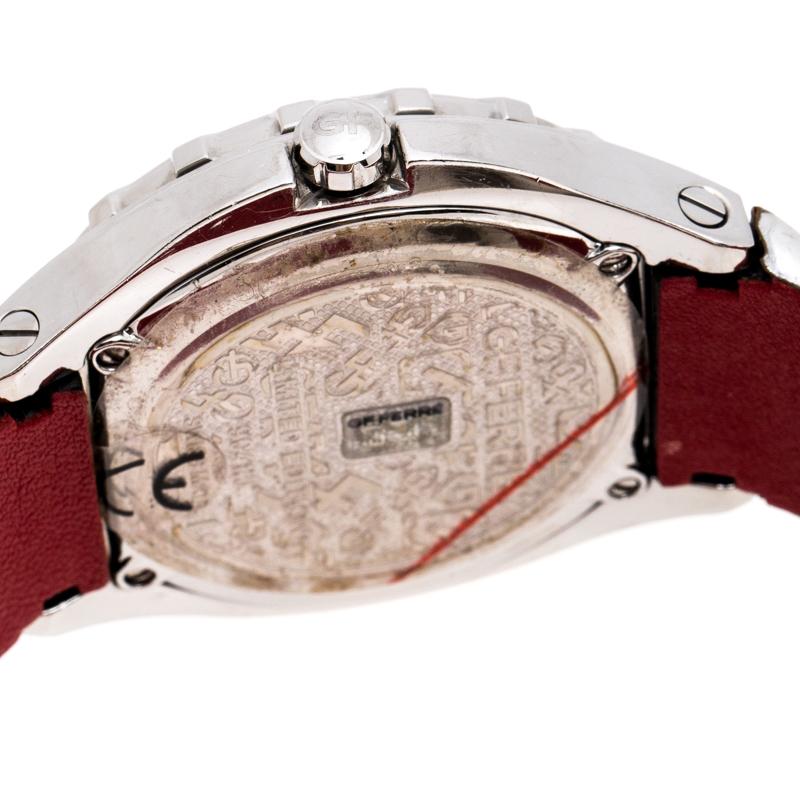 Contemporain Montre-bracelet pour femme Gianfranco Ferre 9040J plaqué argent, édition limitée 44MM