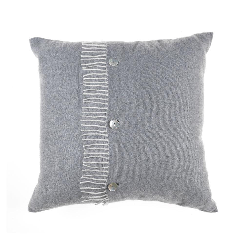 Gianfranco Ferré Sindia Pillow in Grey Cashmere For Sale