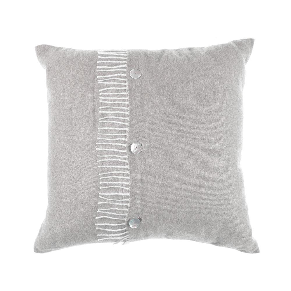 Gianfranco Ferré Sindia Pillow in Silver Cashmere For Sale