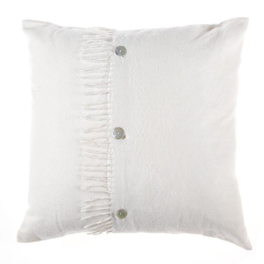 Gianfranco Ferré Sindia Pillow in White Cashmere For Sale