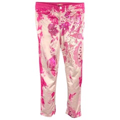 GIANFRANCO FERRE Size 29 Pink Cotton Blend Dress Pants