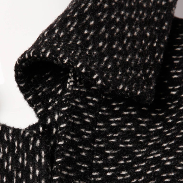 Gianfranco Ferre Soft Wool + Alpaca Avant Garde Coat with Cape Detail For Sale 4
