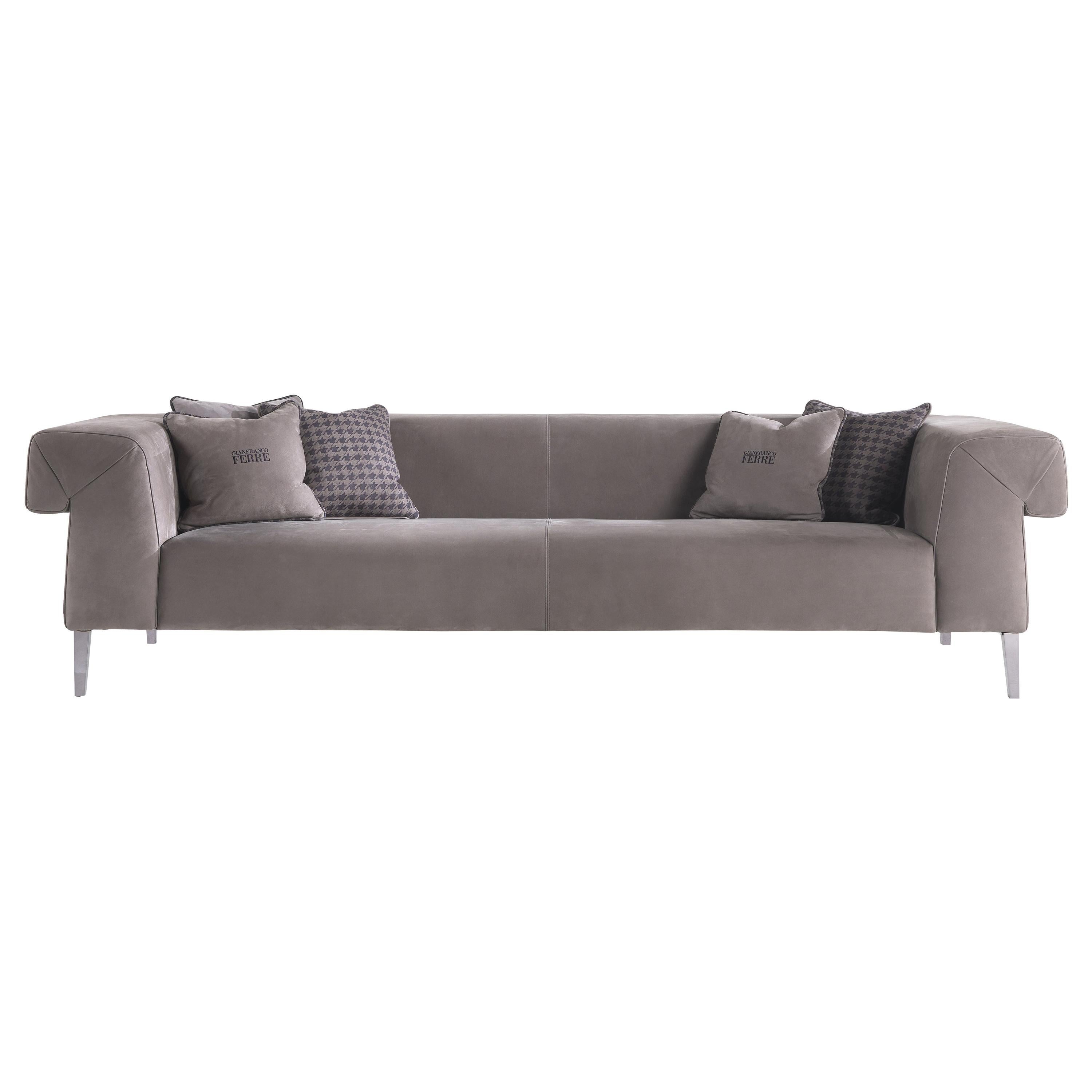 21st Century Soho Sofa in Leather by Gianfranco Ferré Home