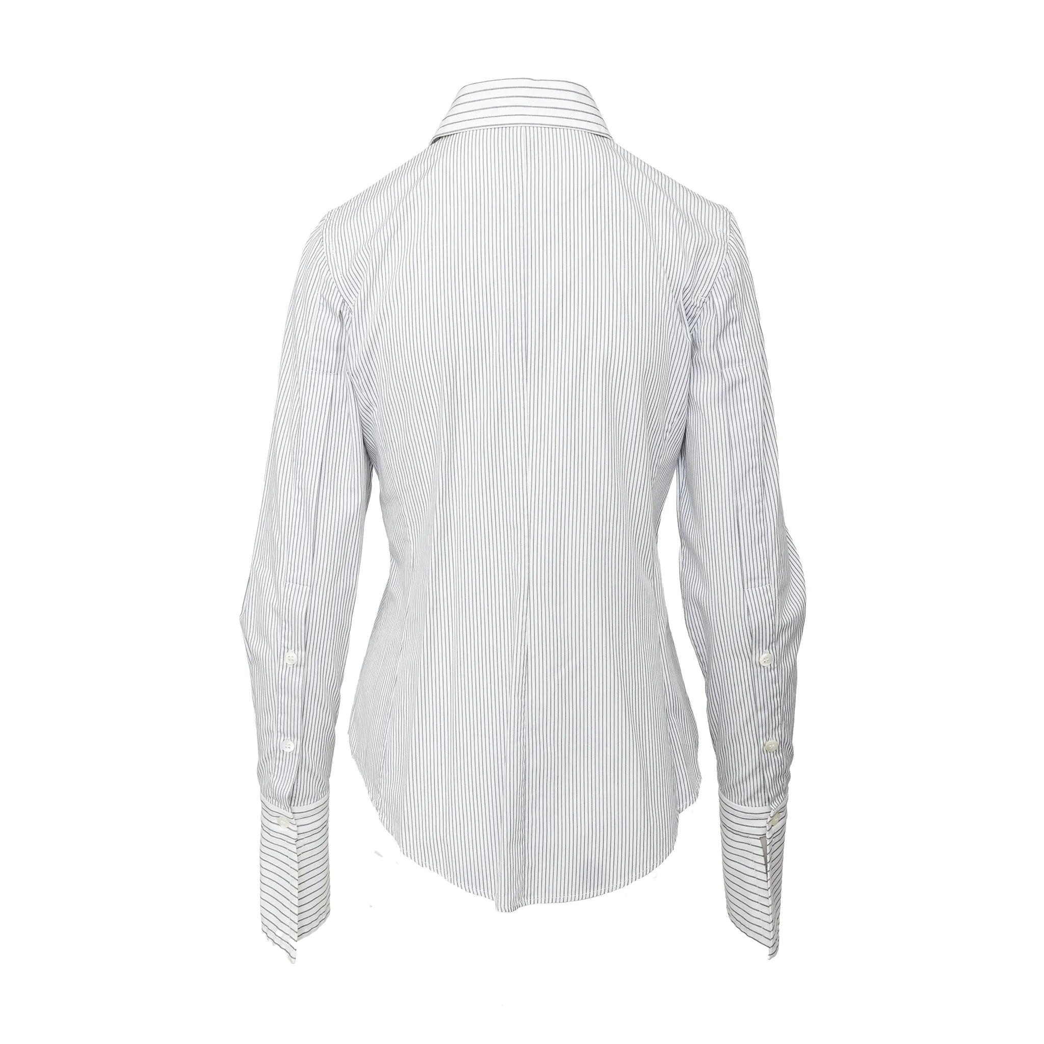 Grigio Camicia a righe Gianfranco Ferré - anni '00 in vendita