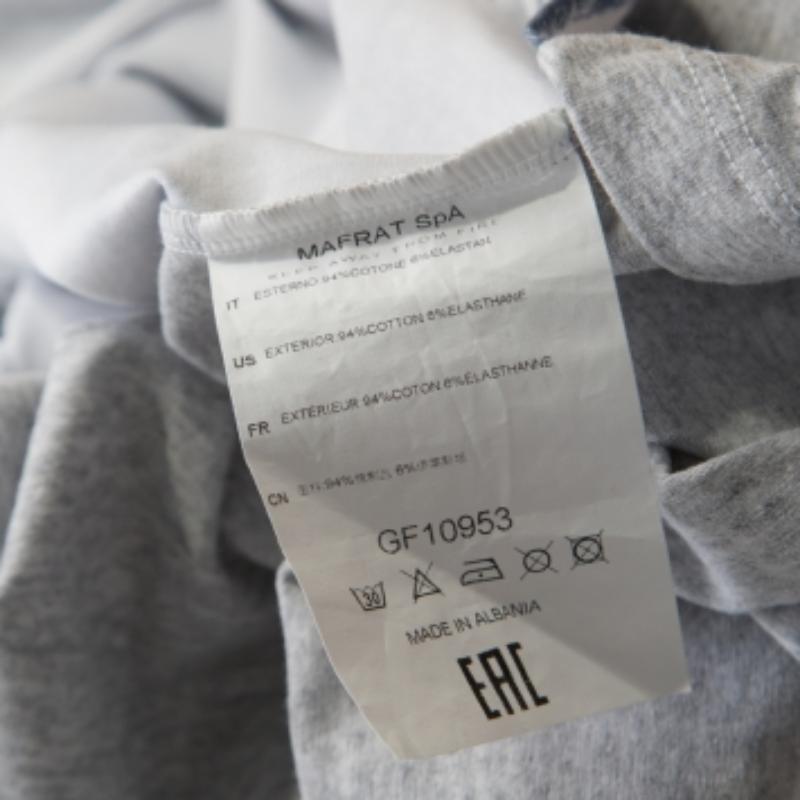 Bleu Gianfranco Ferre Striped Cotton Printed Crew Neck T Shirt M en vente