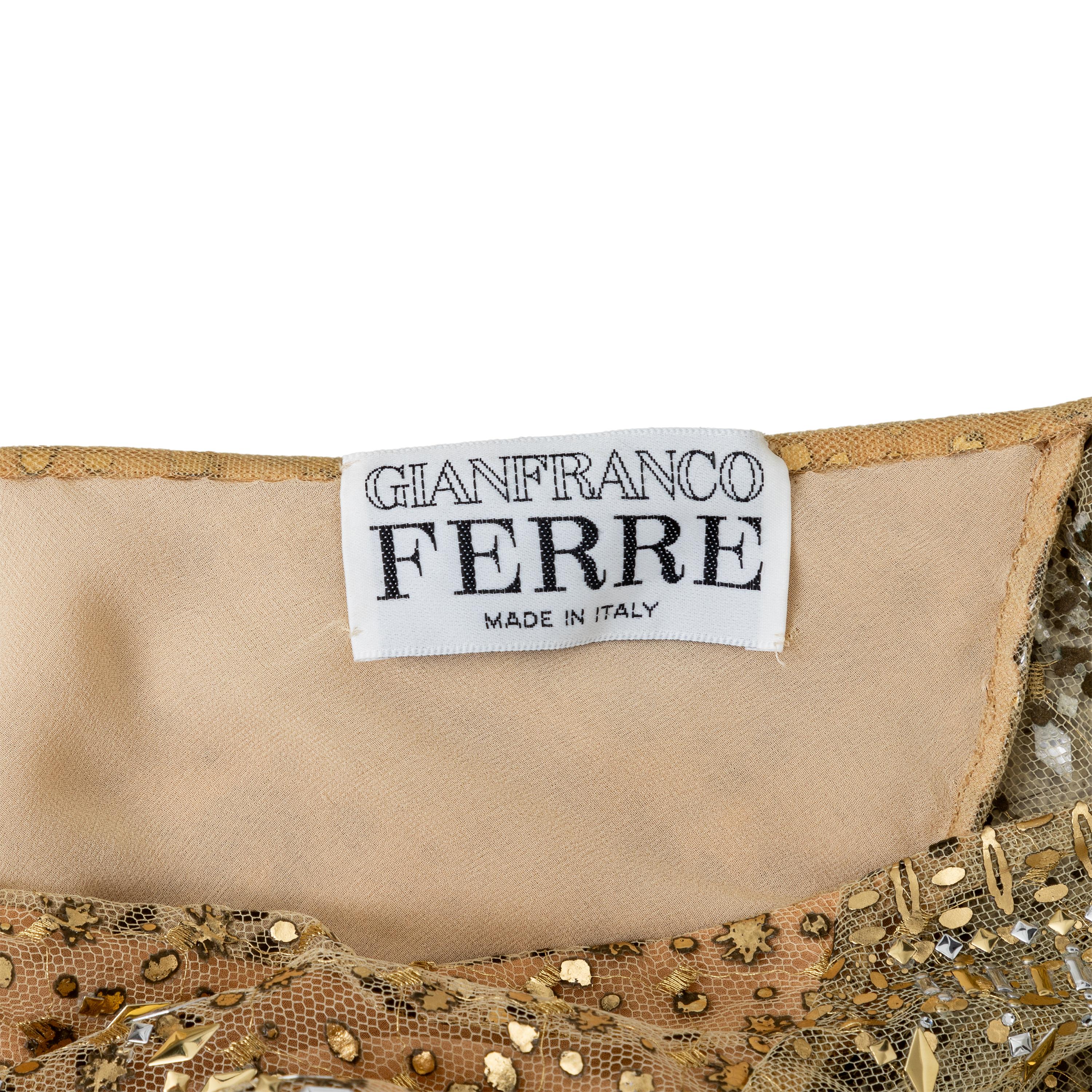 Women's Gianfranco Ferré Studded Long Dress - '80s