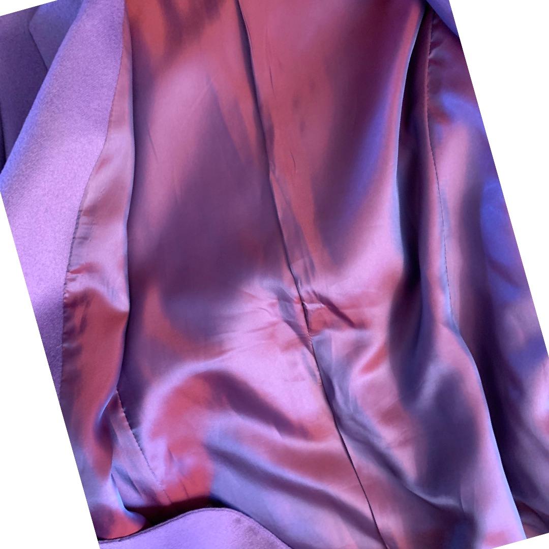 Women's Gianfranco Ferre Studio Modern Cashmere Purple/Lilac Blazer Italy Size 8 For Sale