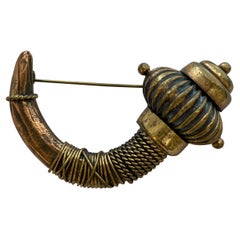 Gianfranco Ferre Tusk Brooch