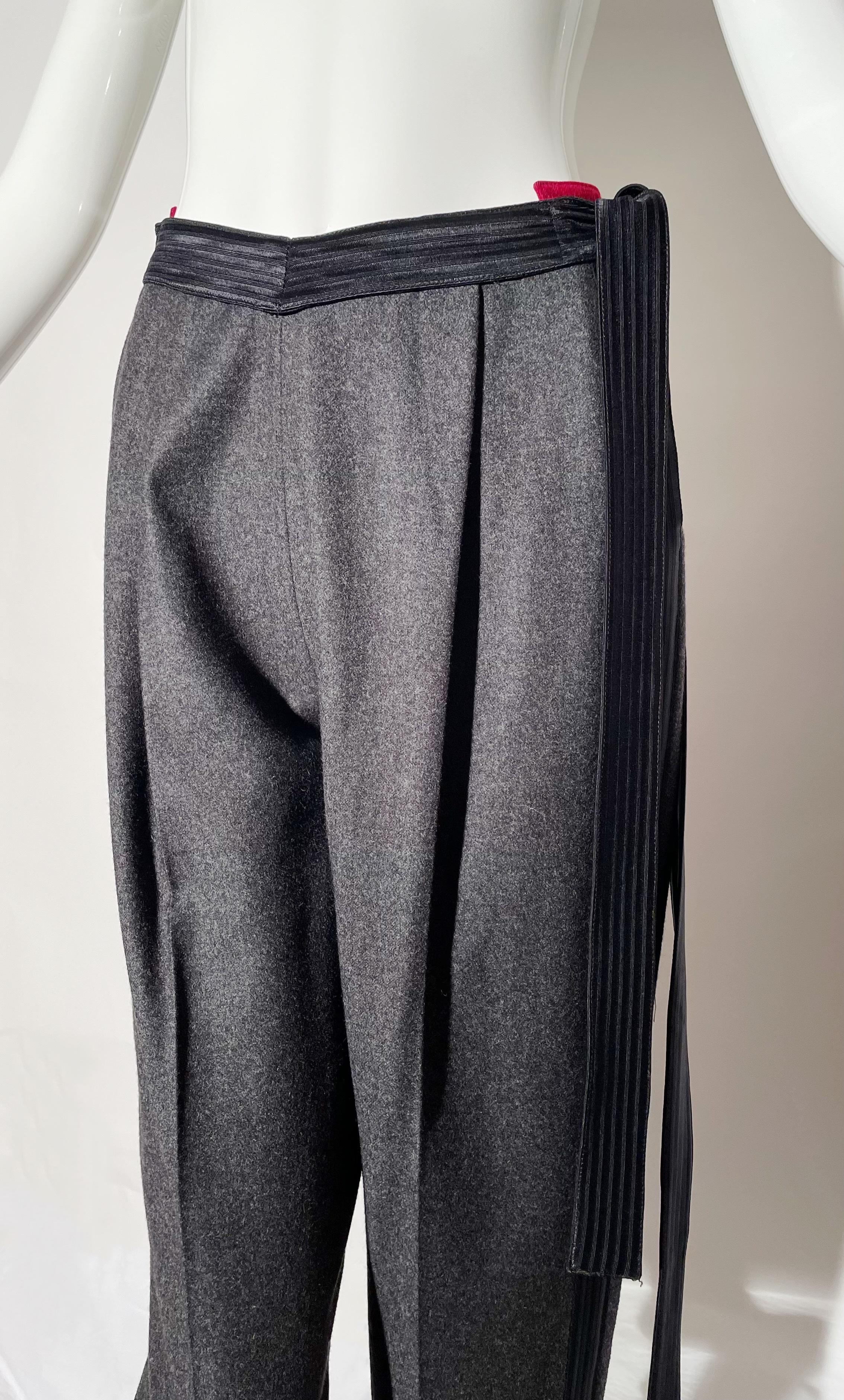 Black Gianfranco Ferre Tuxedo Trousers For Sale