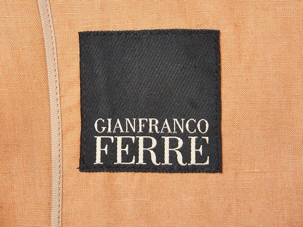 Gianfranco Ferre Victorian Inspired Linen Duster and Pant Ensemble 3