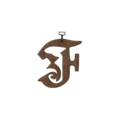 Gianfranco Ferré Vintage 2000s “F” pendant