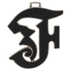 Gianfranco Ferré Vintage 2000s “F” pendant