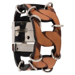 Gianfranco Ferré Vintage beige and silver-tone 2000s chain bracelet