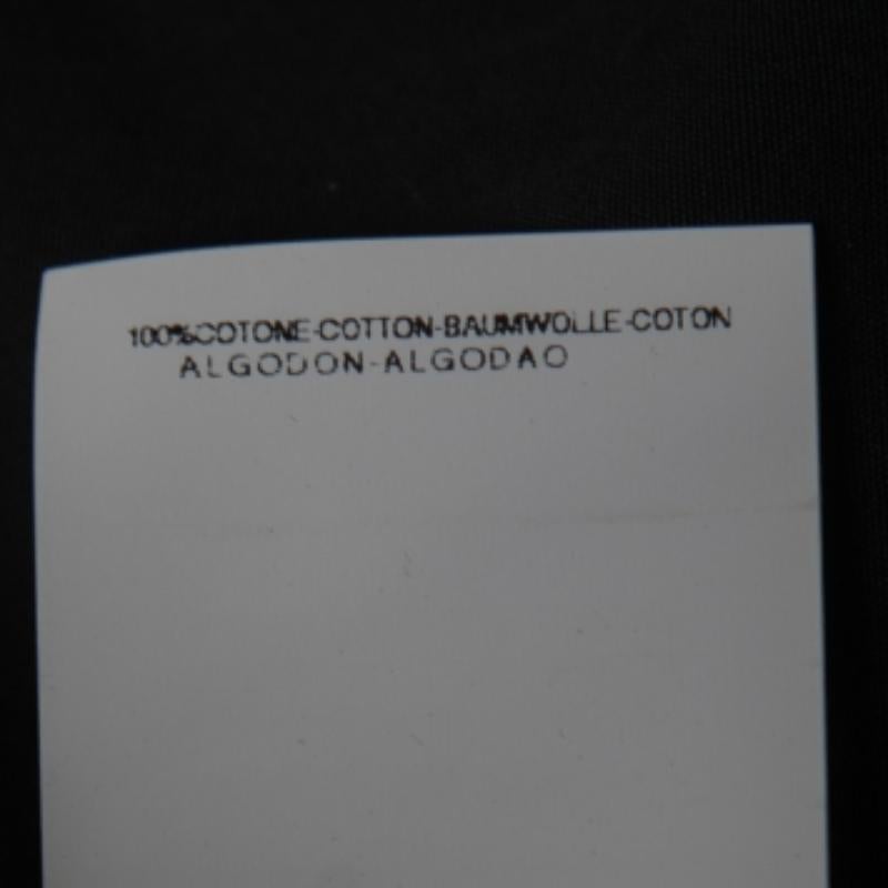 Donna Gianfranco Ferre Camicia vintage in cotone nero con dettaglio bottoni e chiusura a cravatta XL in vendita