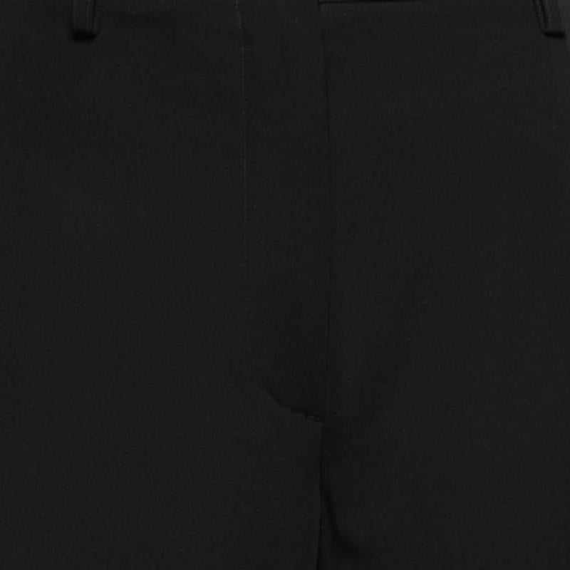Noir Gianfranco Ferre Vintage Pantalon large en crêpe de laine noir L en vente