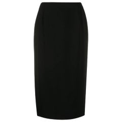 Gianfranco Ferrè Vintage black wool midi 90s skirt Gianfranco Ferrè Vintage black wool midi 90s skirt