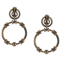 Gianfranco Ferré Vintage brass 2000s clip-on earrings