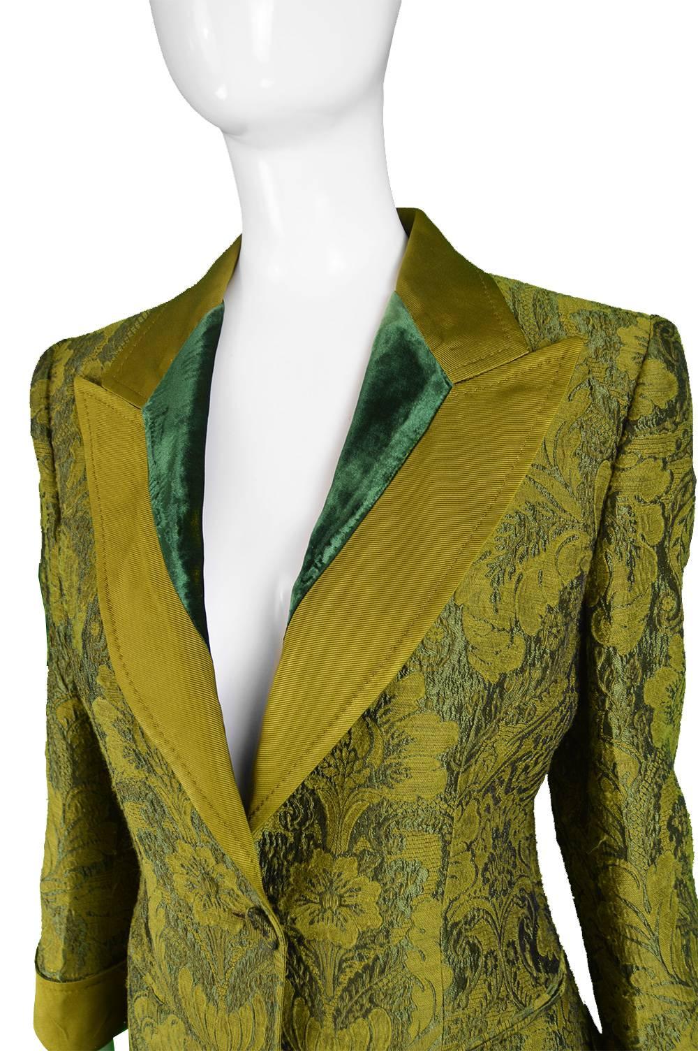 Gianfranco Ferre Vintage Brocade Skirt Suit In Excellent Condition In Doncaster, South Yorkshire