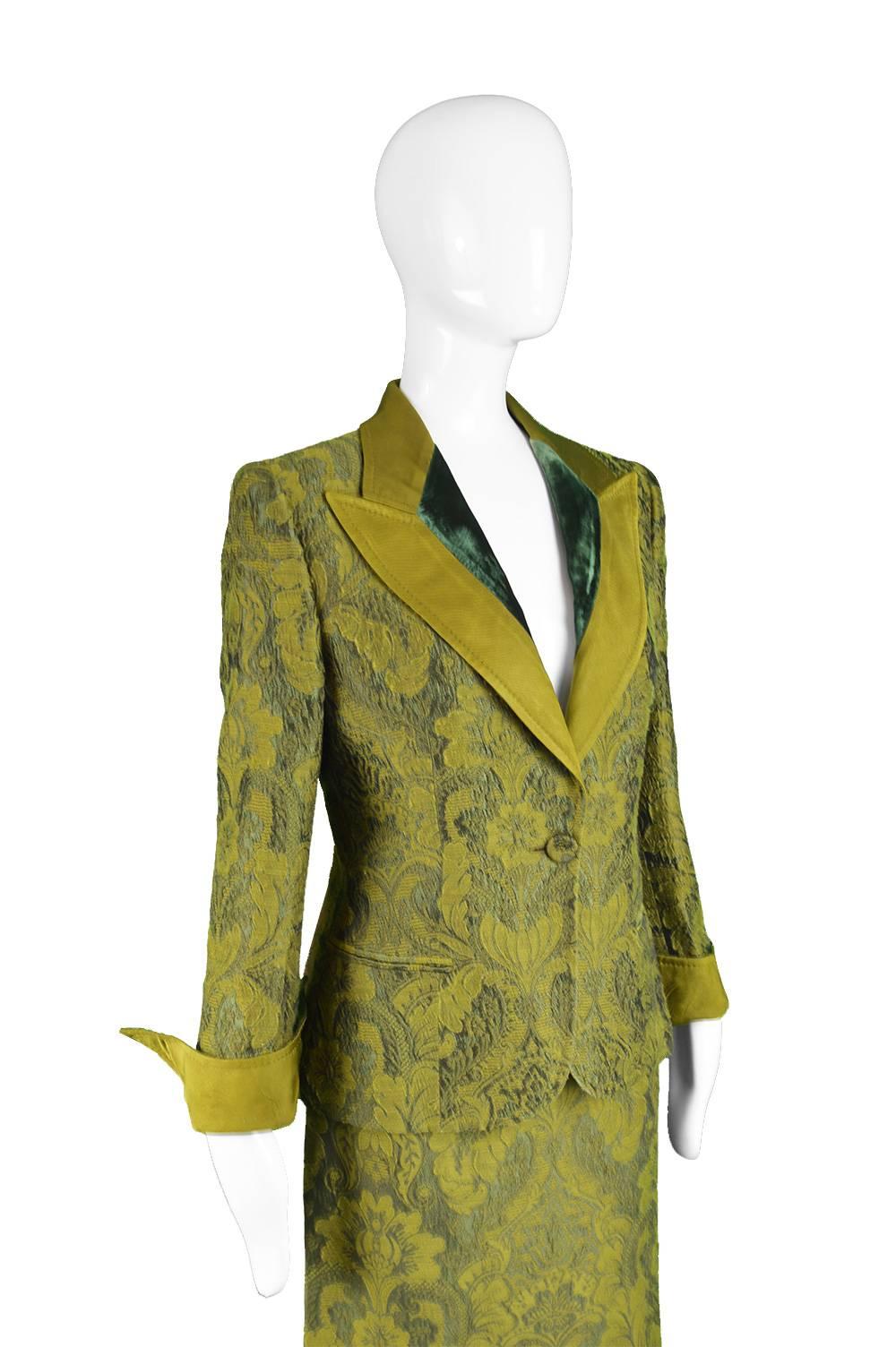 Gianfranco Ferre Vintage Brocade Skirt Suit 1