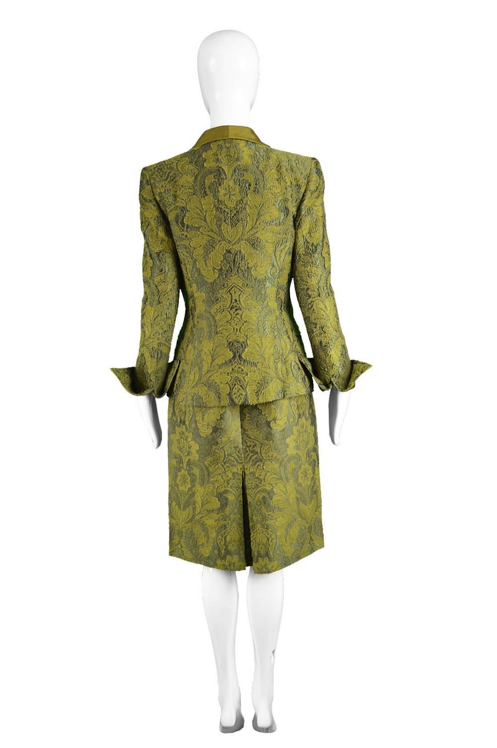 Gianfranco Ferre Vintage Brocade Skirt Suit For Sale 4