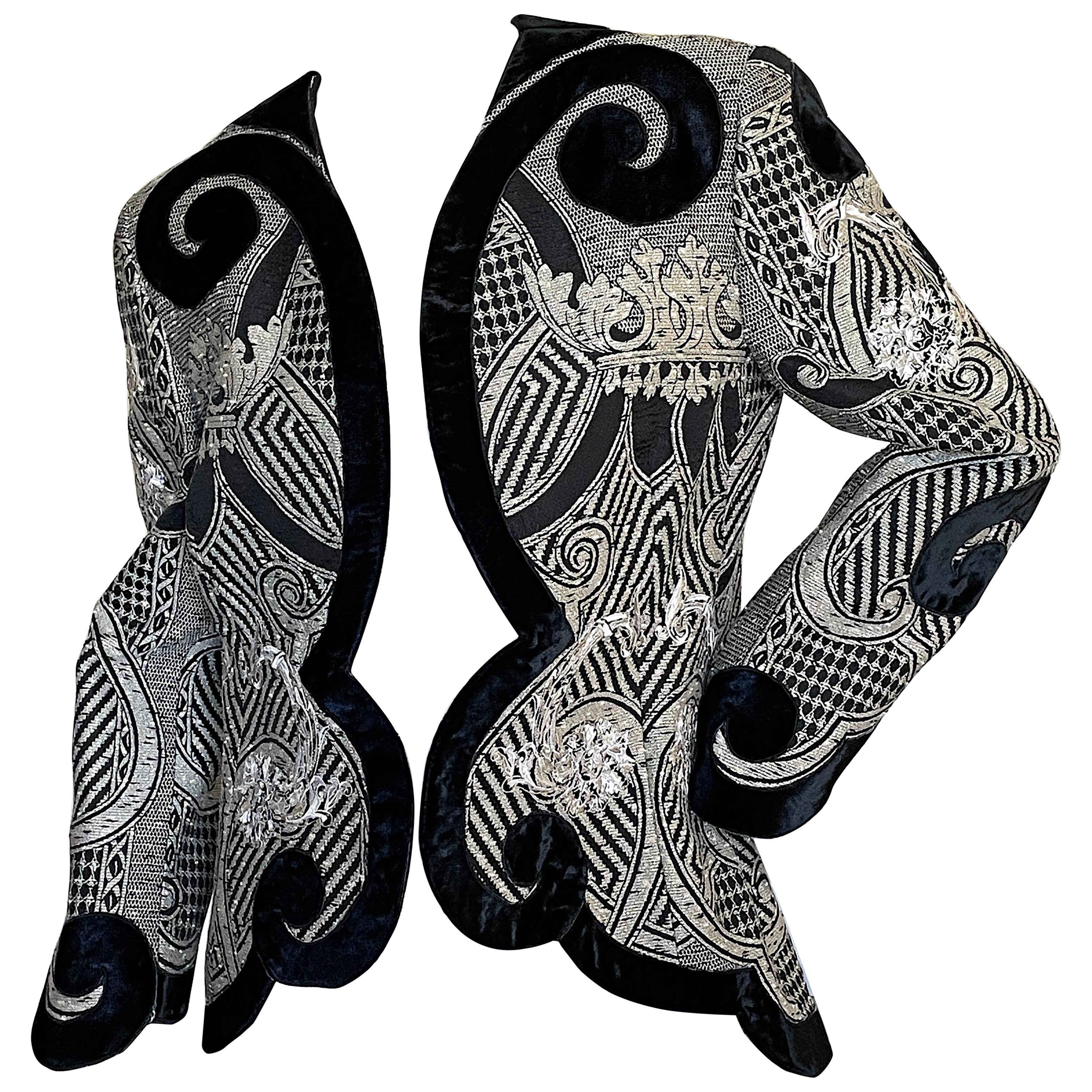 silver evening jacket