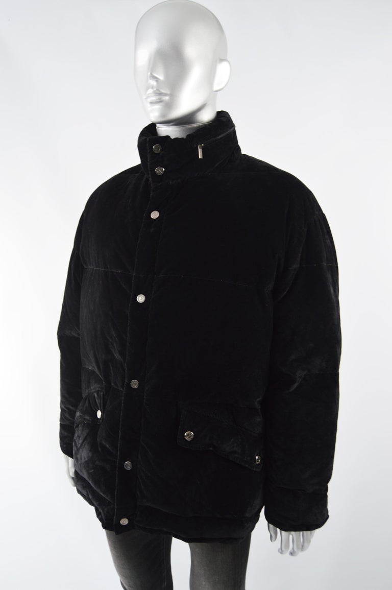 velvet puffer jacket men