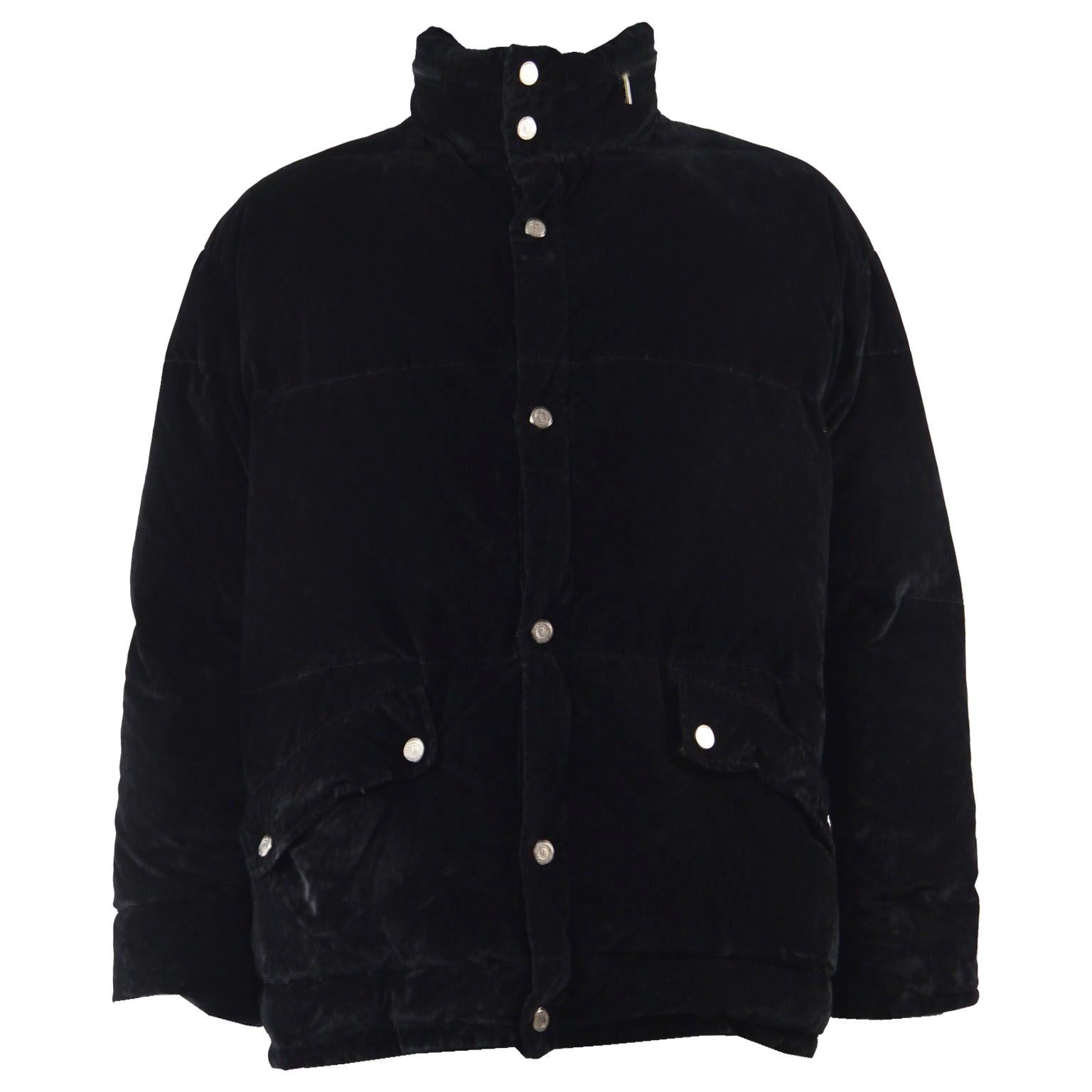 Gianfranco Ferre Vintage Mens Velvet Puffer Jacket