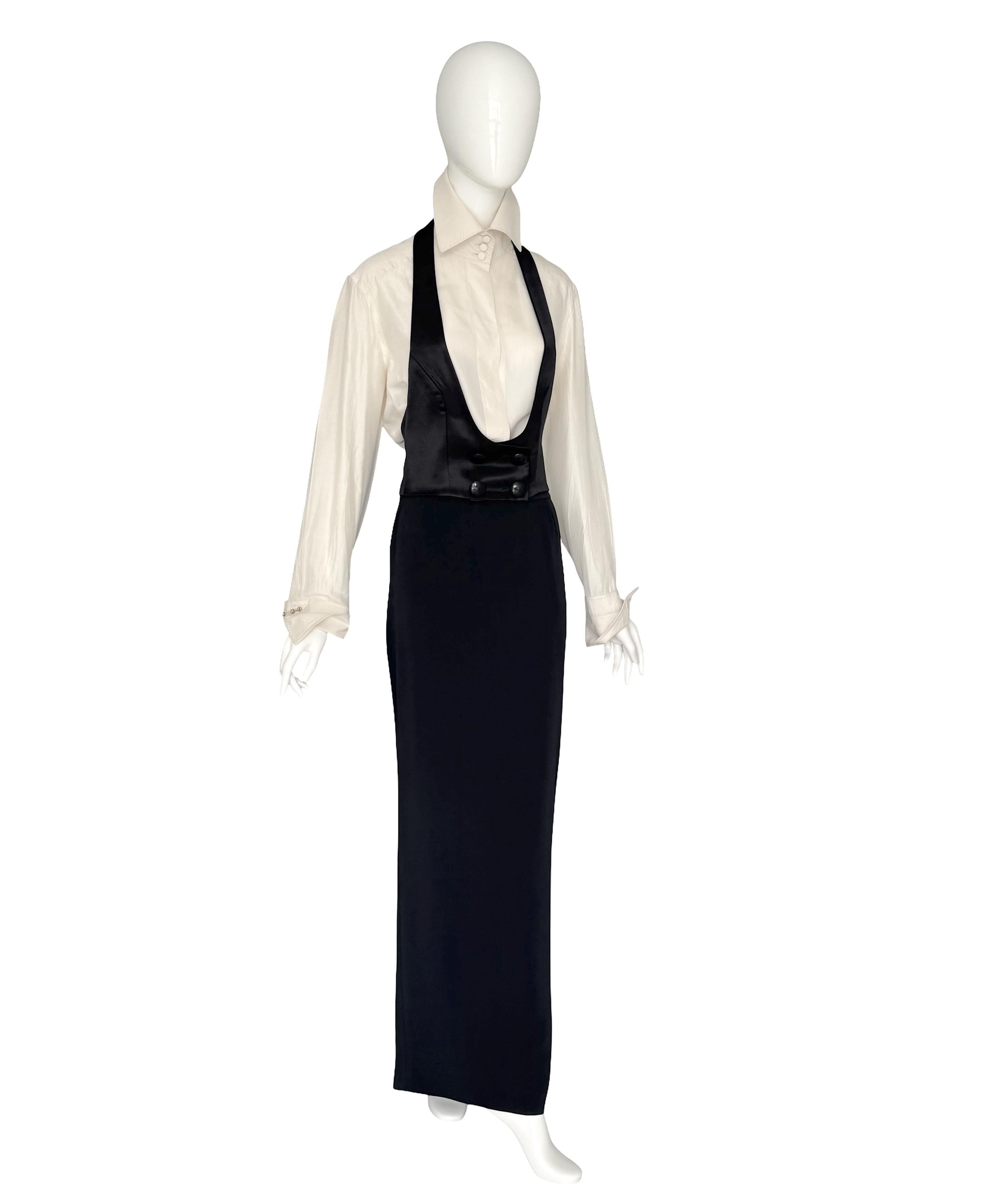 Gianfranco Ferré Vintage Runway 1995 Set tre pezzi ispirato allo smoking in vendita 6