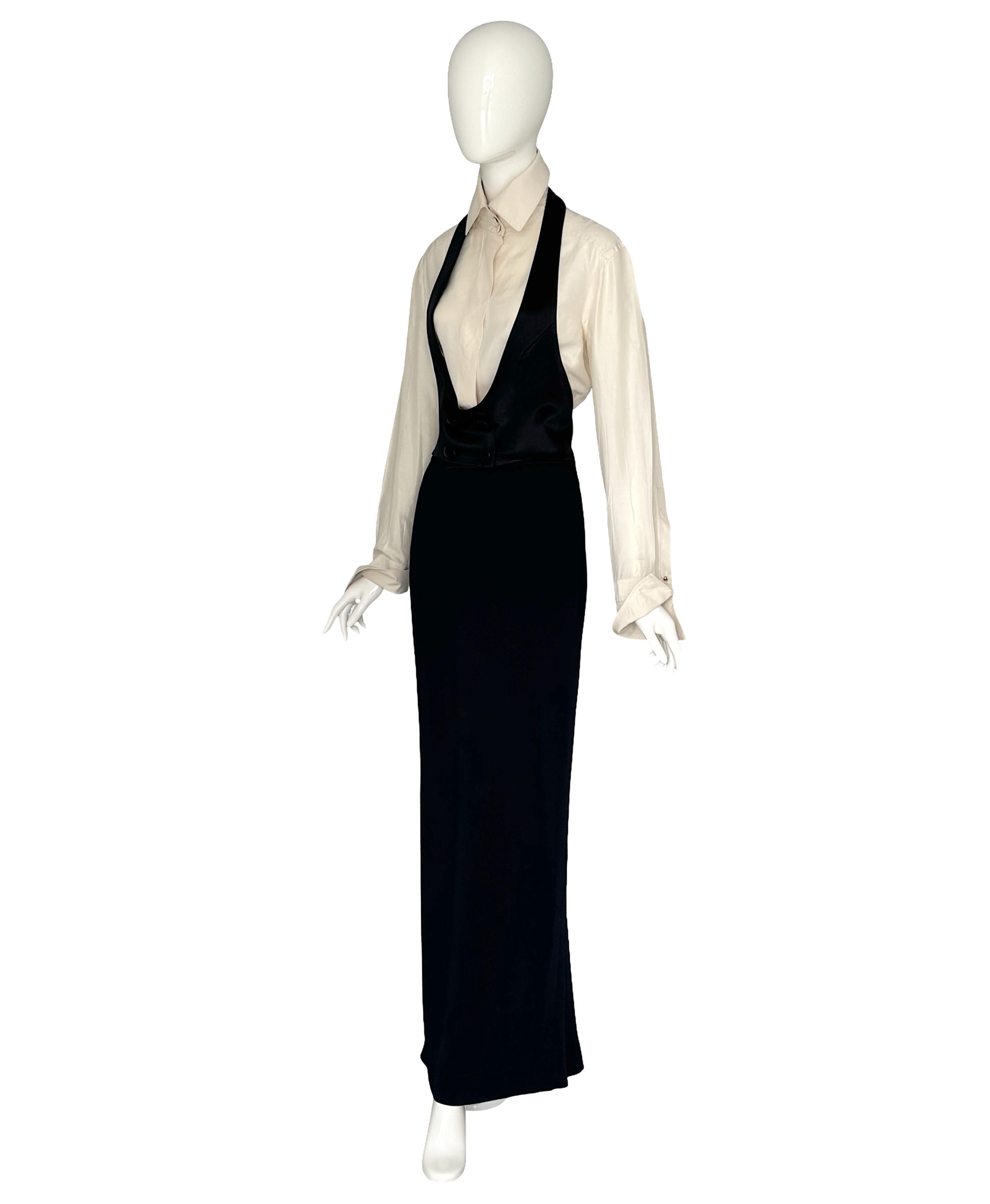 Gianfranco Ferré Vintage Runway 1995 Set tre pezzi ispirato allo smoking in vendita 8