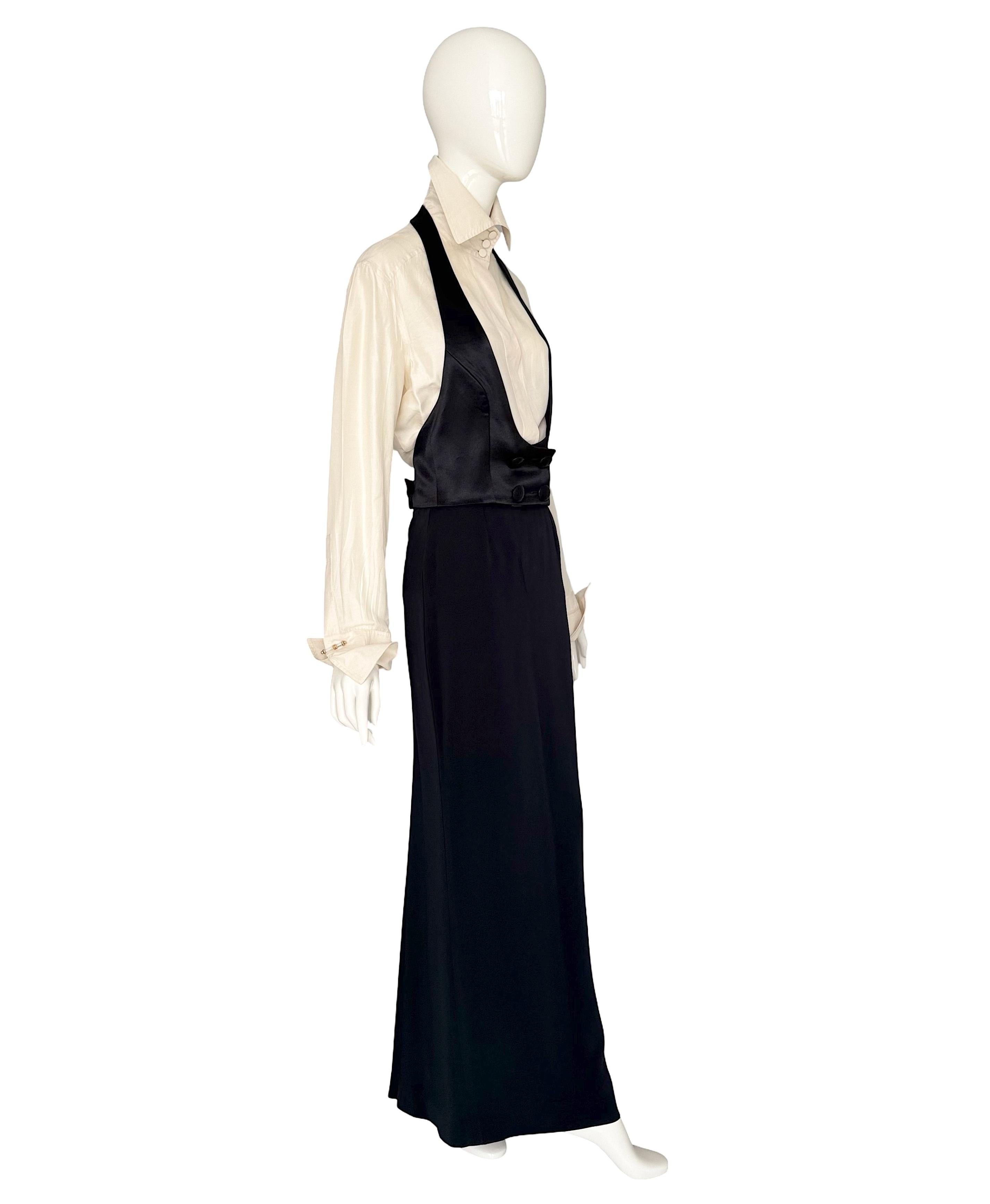 Gianfranco Ferré Vintage Runway 1995 Set tre pezzi ispirato allo smoking in vendita 9