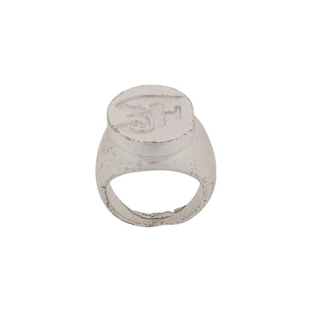 Women's or Men's Gianfranco Ferré Vintage silver plated brass 2000s ring