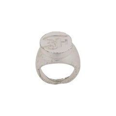 Gianfranco Ferré Vintage silver plated brass 2000s ring