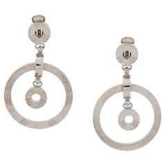 Gianfranco Ferré Vintage silver-tone metal 2000s clip-on earrings