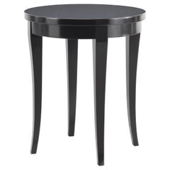 Gianfranco Ferré Home Wayne Side Table in Black Lacquered Finishing