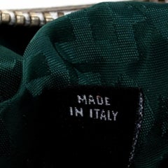 Gianfranco Ferre White/Pink Floral Print Canvas and Leather Pocket Shoulder Bag