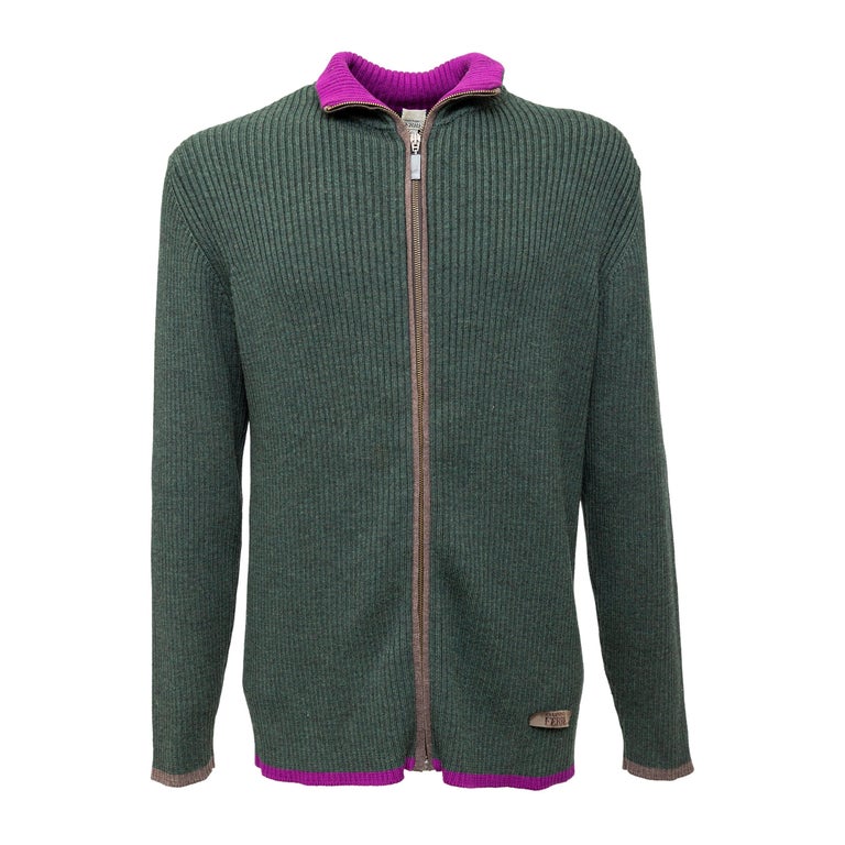 Gianfranco Ferré Zippered Knit Sweater - 