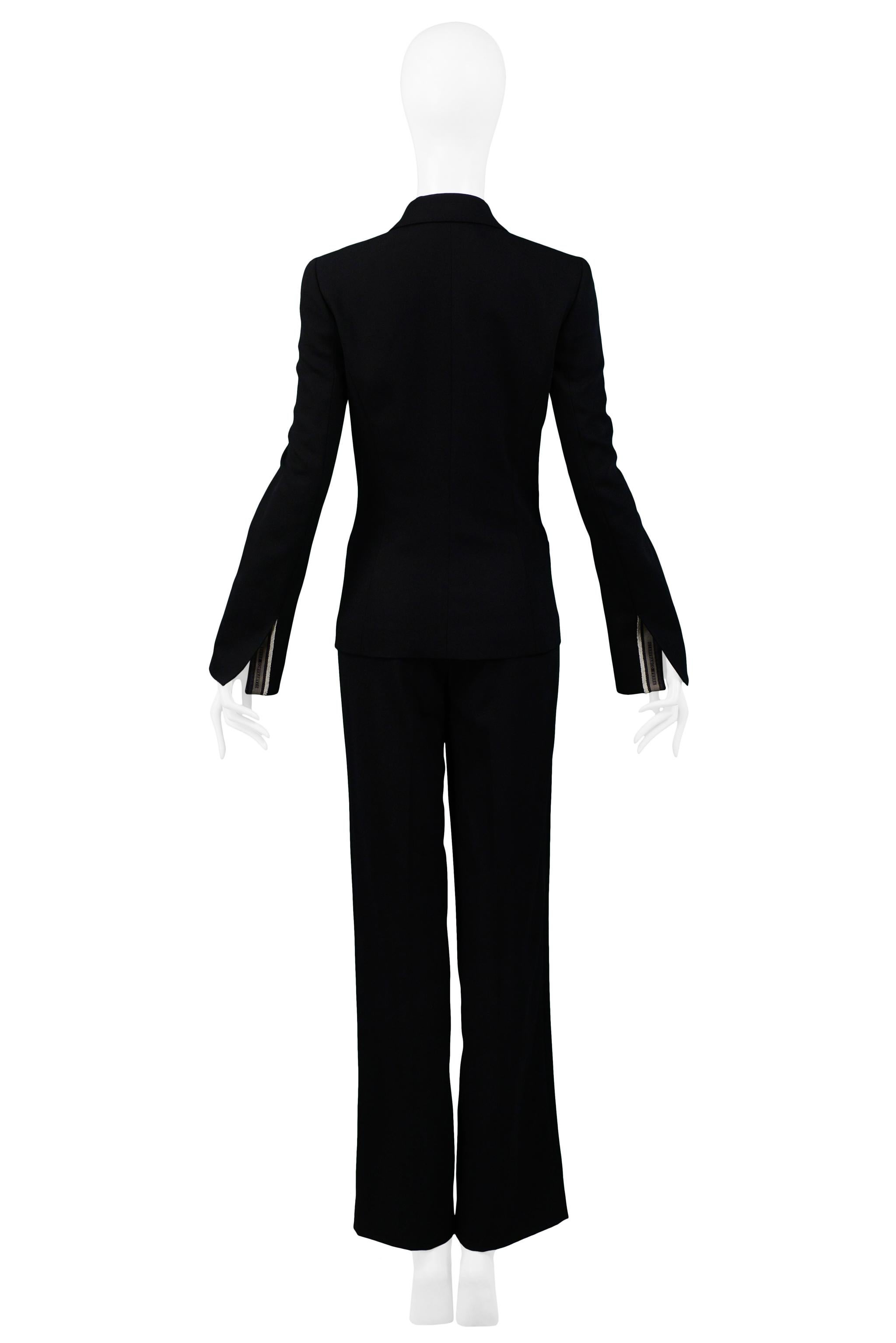 Gianfranco FerrecClassic Black Tailored Suit For Sale 1