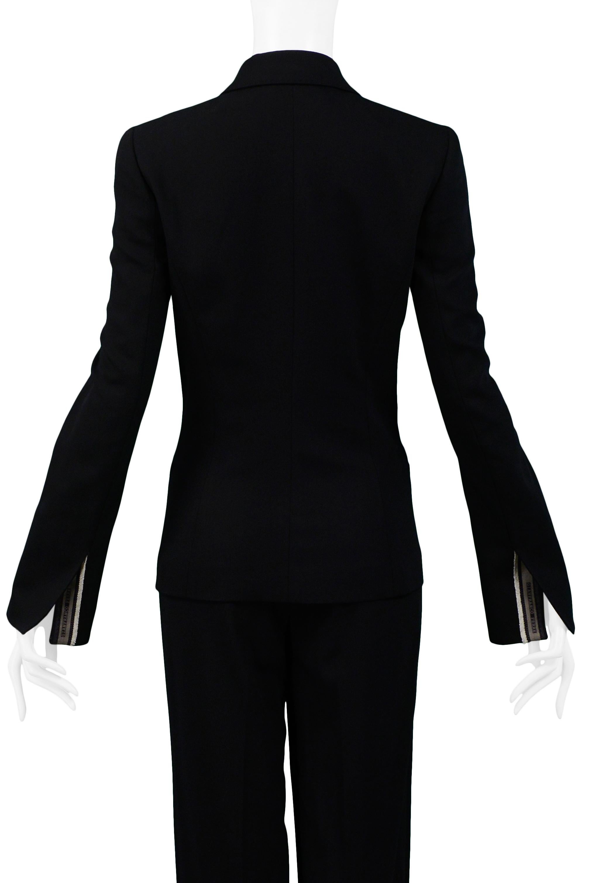 Gianfranco FerrecClassic Black Tailored Suit For Sale 3