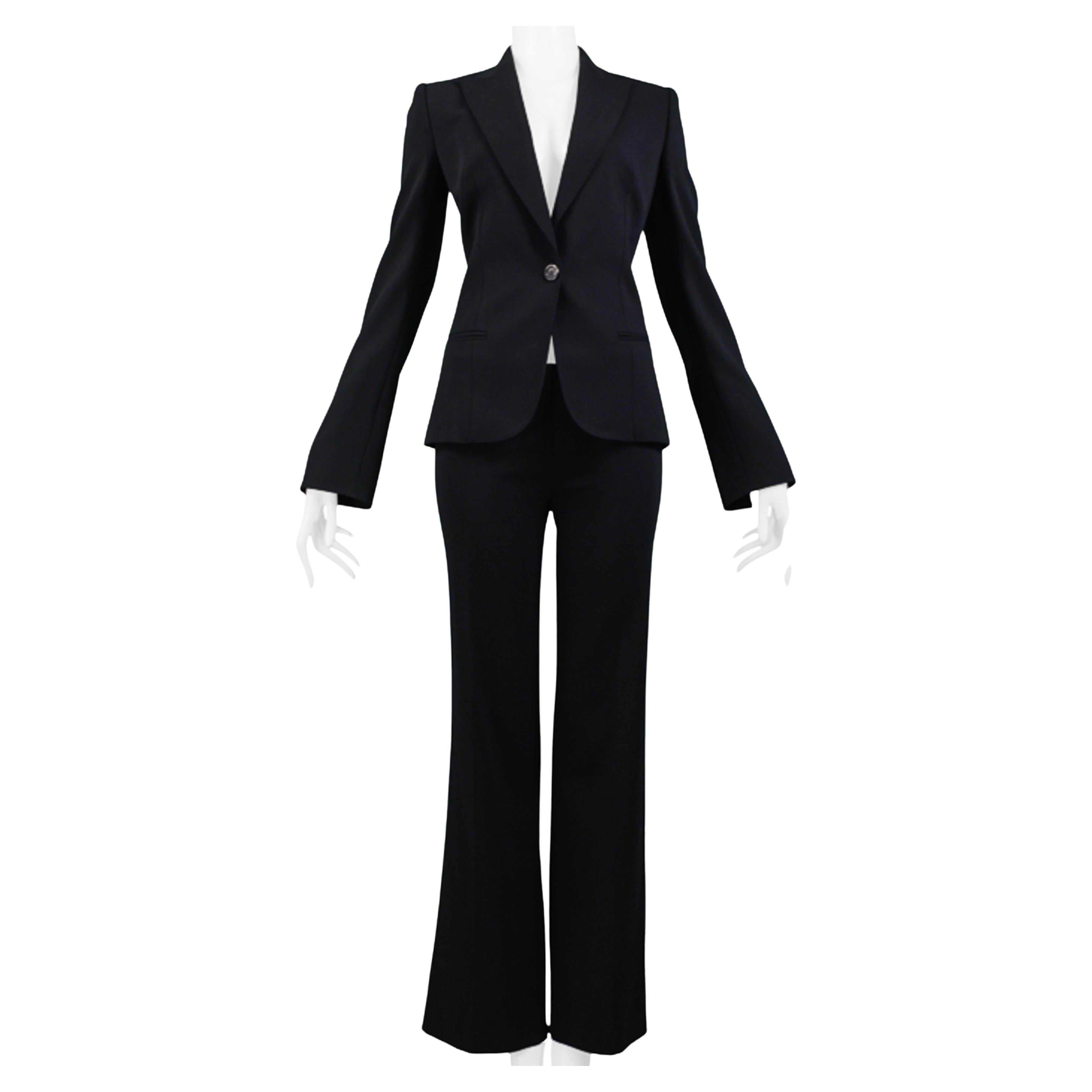 Gianfranco FerrecClassic Black Tailored Suit For Sale