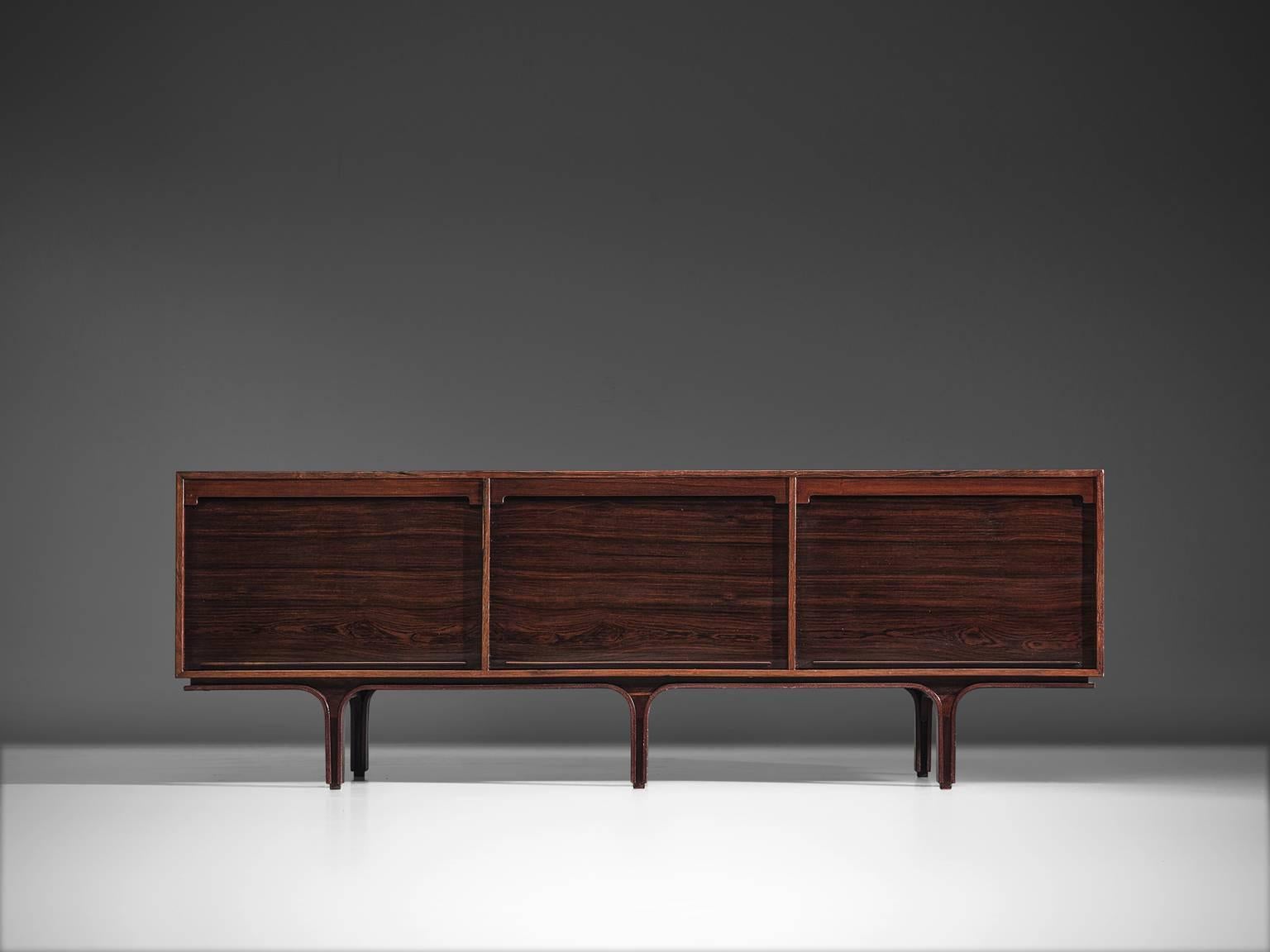 Mid-Century Modern Gianfranco for Bernini Credenza with Tambour Doors