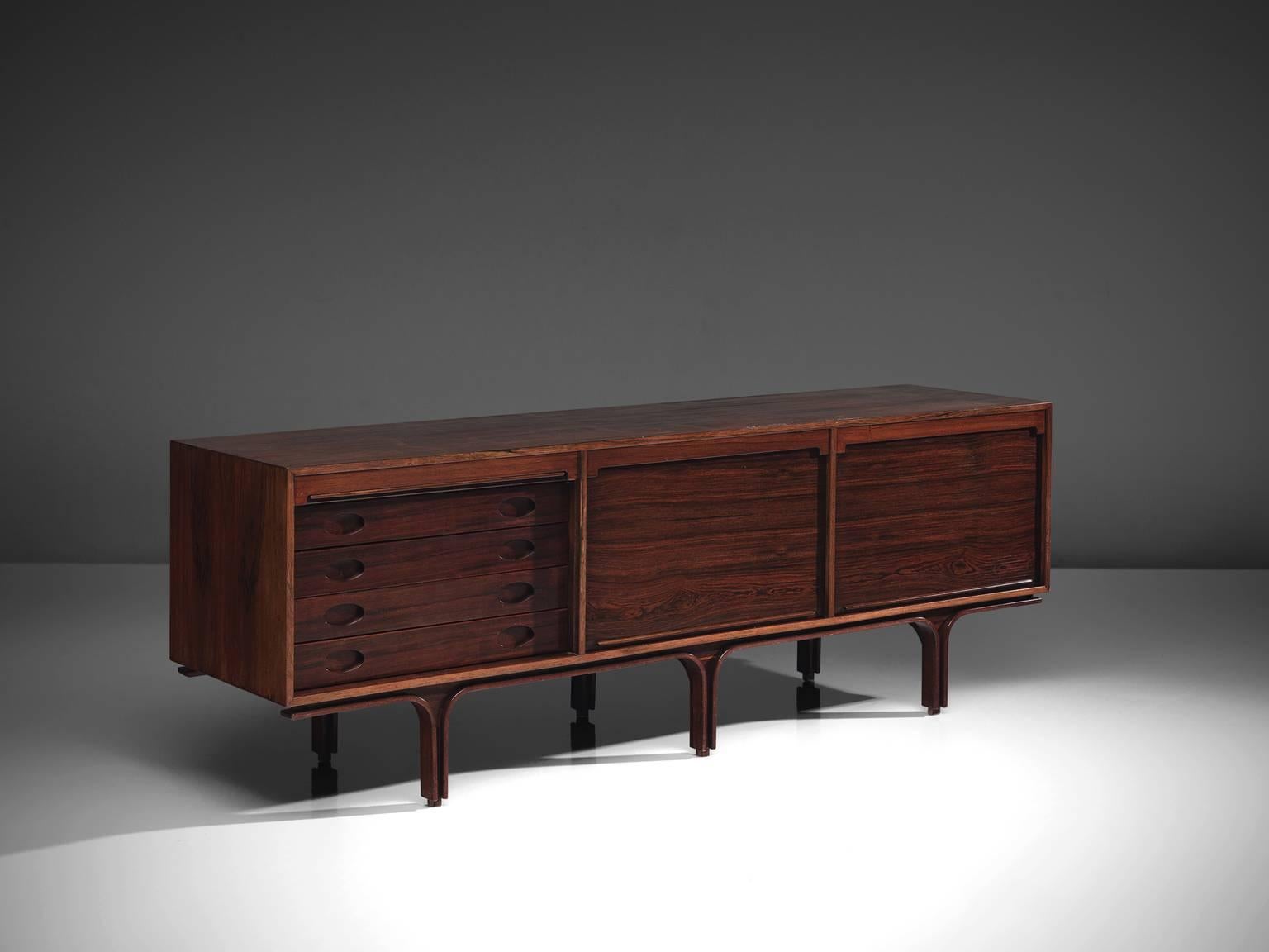 Italian Gianfranco for Bernini Credenza with Tambour Doors