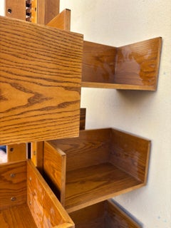 Gianfranco Frattini (1926-2004), superb adjustable-drawer bookcase.