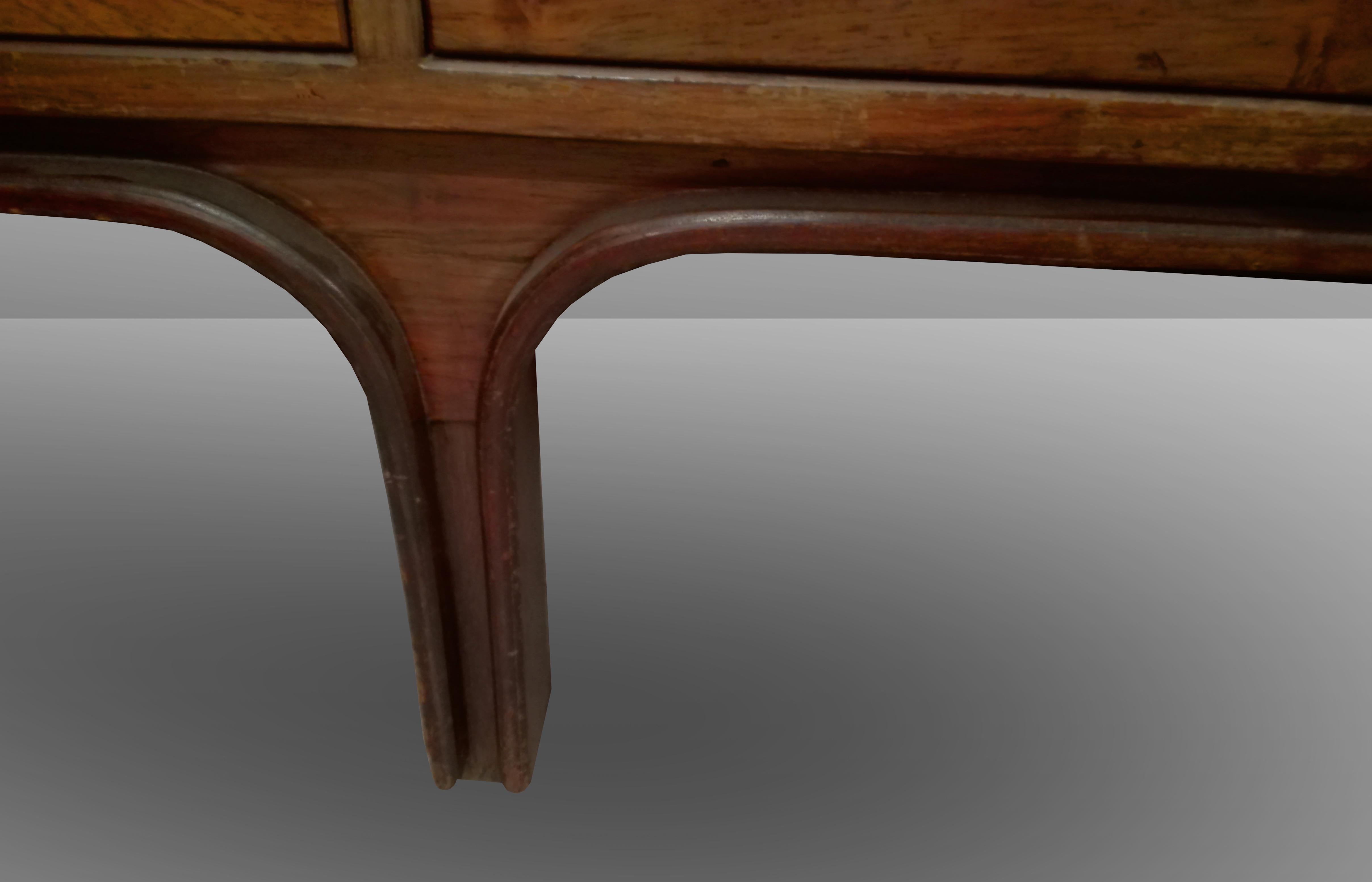 Gianfranco Frattini, 4-Drawer Rosewood Italian Coffee Table or Bench, 1960 For Sale 2