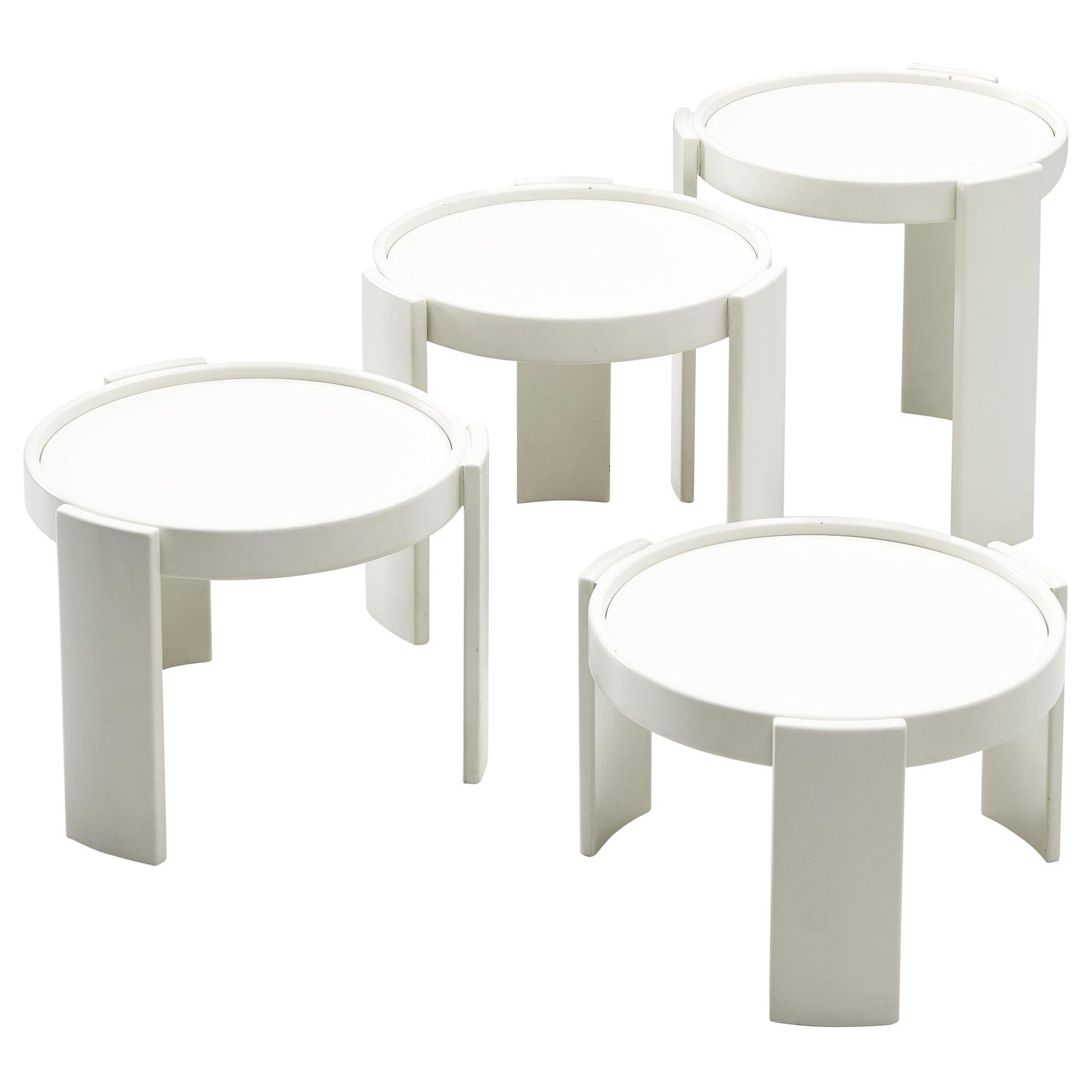 Gianfranco Frattini '780' Nesting Table in White