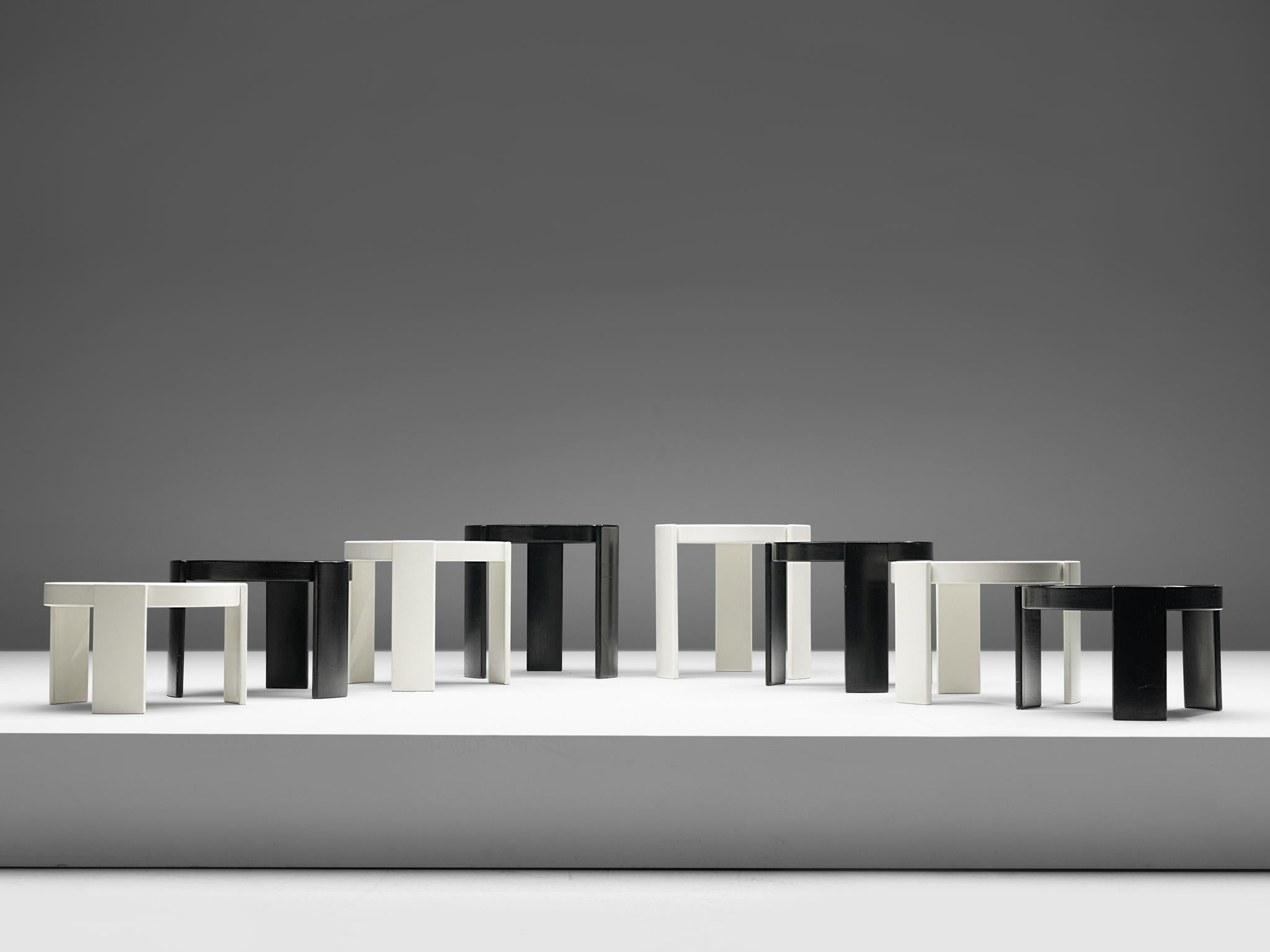 Mid-Century Modern 2 Sets of Gianfranco Frattini '780' Nesting Tables