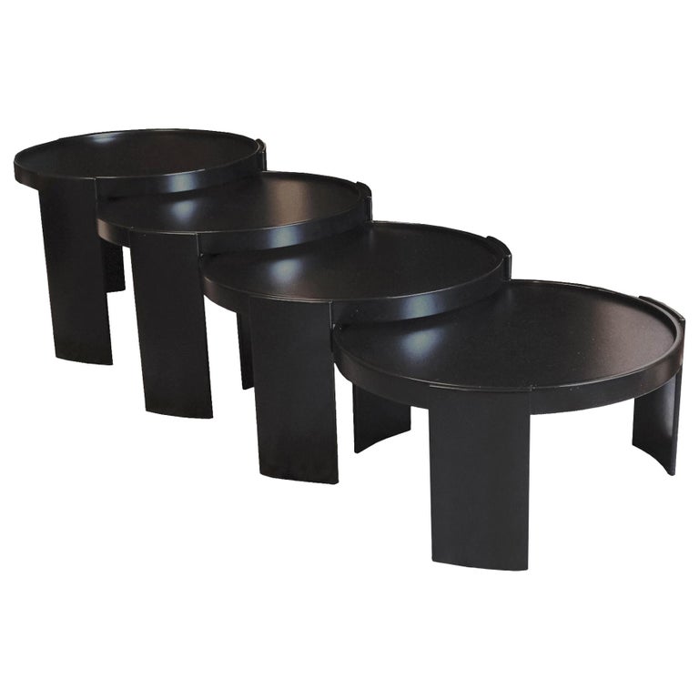 Gianfranco Frattini, 783, a Set of Four Nesting Tables, Cassina For ...